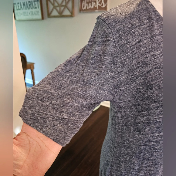 Anthropologie 34°N 118W° •Size Small• Benna Maxi Dress 100% Linen Blue Space Die - Picture 5 of 12